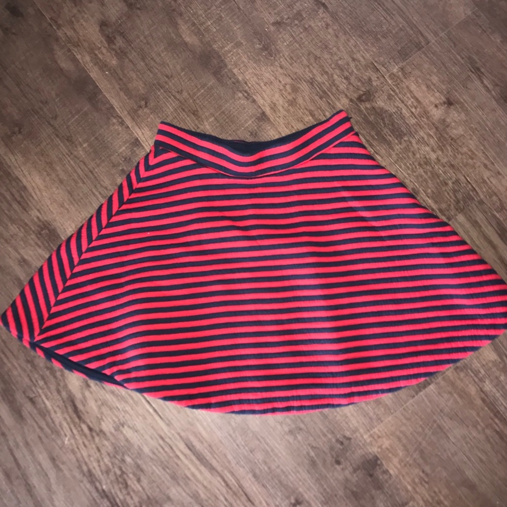 GAP red&blue striped skirt